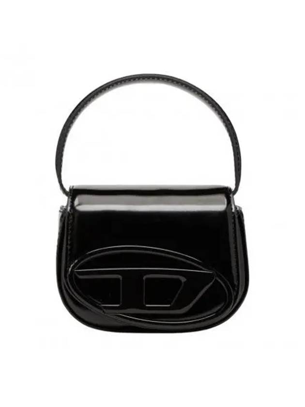 1DR Compact Mirrored Leather Shoulder Bag Black - DIESEL - BALAAN 2