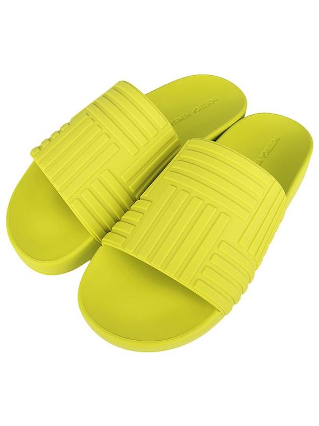 Intrecciato Rubber Slippers Kiwi - BOTTEGA VENETA - BALAAN 2