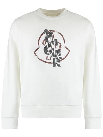 Moncler Logo Detail Cotton Sweatshirt - MONCLER - BALAAN 1