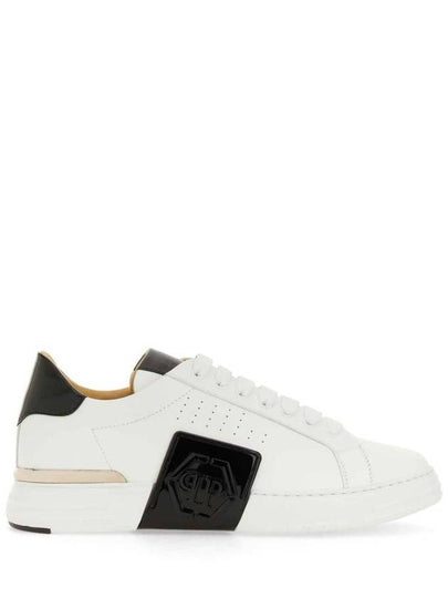 Phantom kick leather low top sneakers white - PHILIPP PLEIN - BALAAN 2