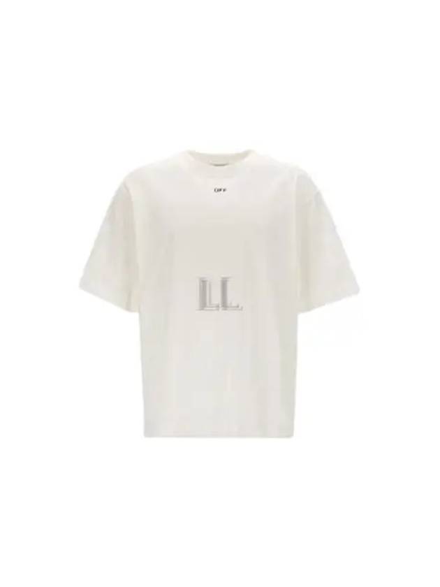 Logo Cotton Jersey Short Sleeve T-Shirt White - OFF WHITE - BALAAN 2