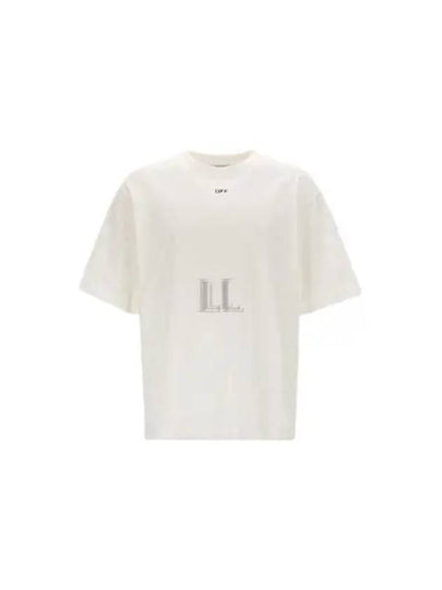 Logo Cotton Jersey Short Sleeve T-Shirt White - OFF WHITE - BALAAN 2