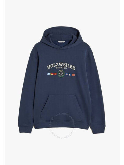 Holzweiler Men's Dk. Blue Fleece Cooper Regatta Hoodie, Size Small - HOLZWEILER - BALAAN 2