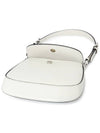 Cleo Brushed Leather Mini Shoulder Bag White - PRADA - BALAAN 7