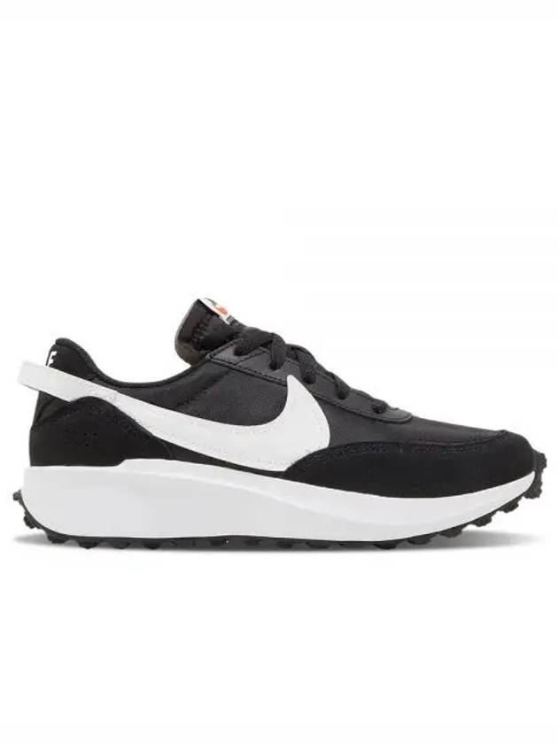 Waffle Debut Low Top Sneakers Black White - NIKE - BALAAN 2