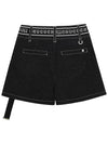 C23MPT002W Belted Short Pants Black - CHUCUCHU - BALAAN 2