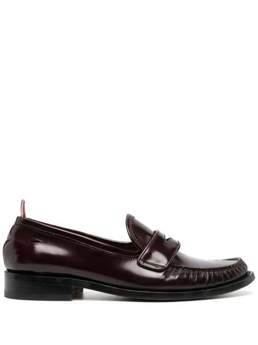 Pebble Leather Penny Loafers MFL106AL0043 - THOM BROWNE - BALAAN 1