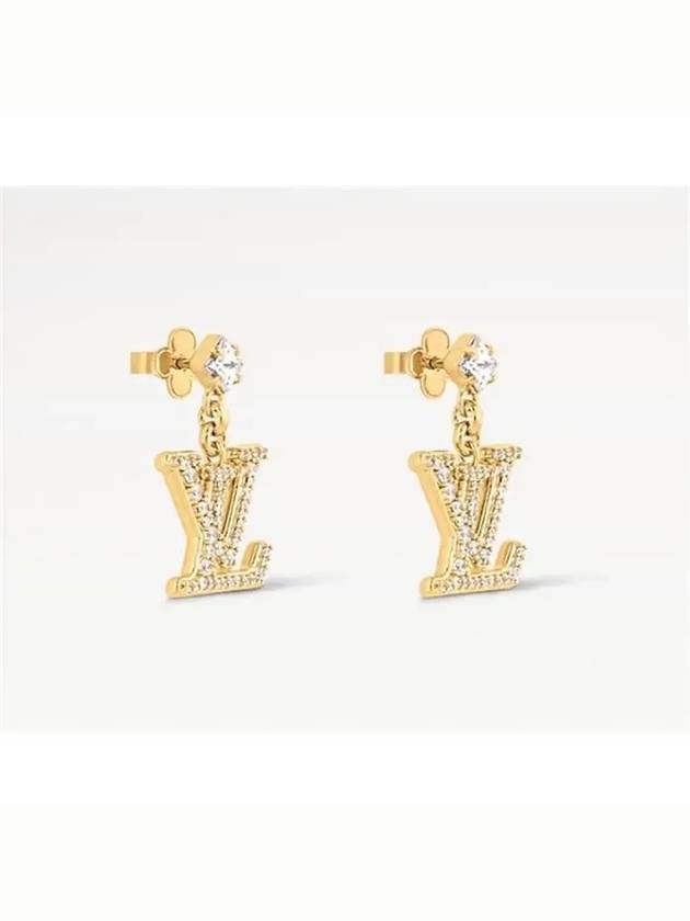 Lady LV Earrings Gold - LOUIS VUITTON - BALAAN 3