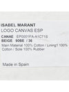 Canae Embroidered Logo Canvas Espadrilles Beige - ISABEL MARANT - BALAAN 8