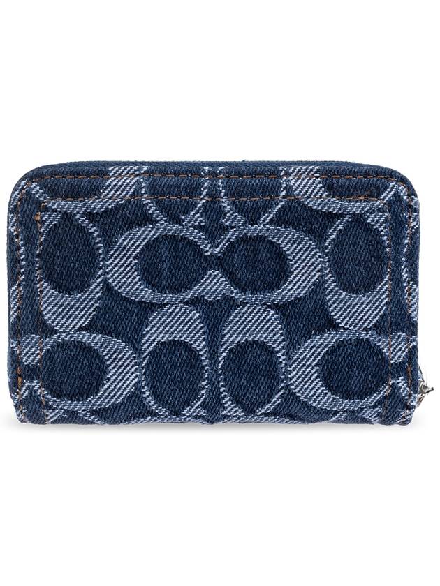 Coach Wallet With Logo, Women's, Navy Blue - COACH - BALAAN 3