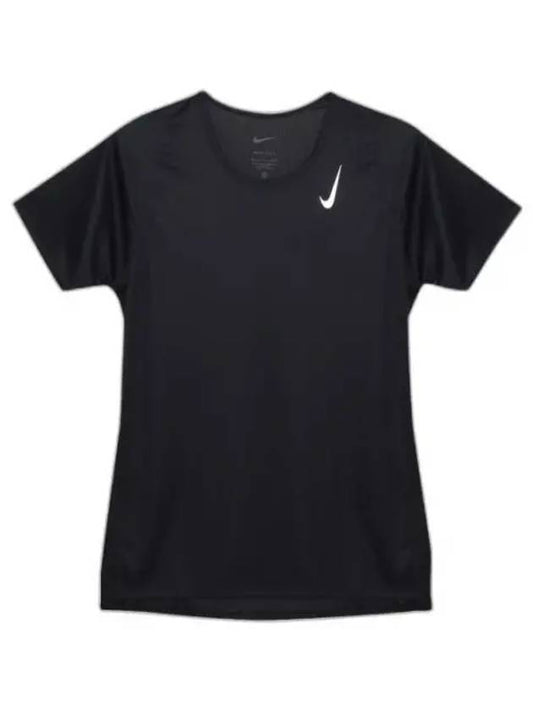 Women's Dry Fit Race Short Sleeve T-Shirt DD5927 010 W NK DF RACE TOP SS - NIKE - BALAAN 2