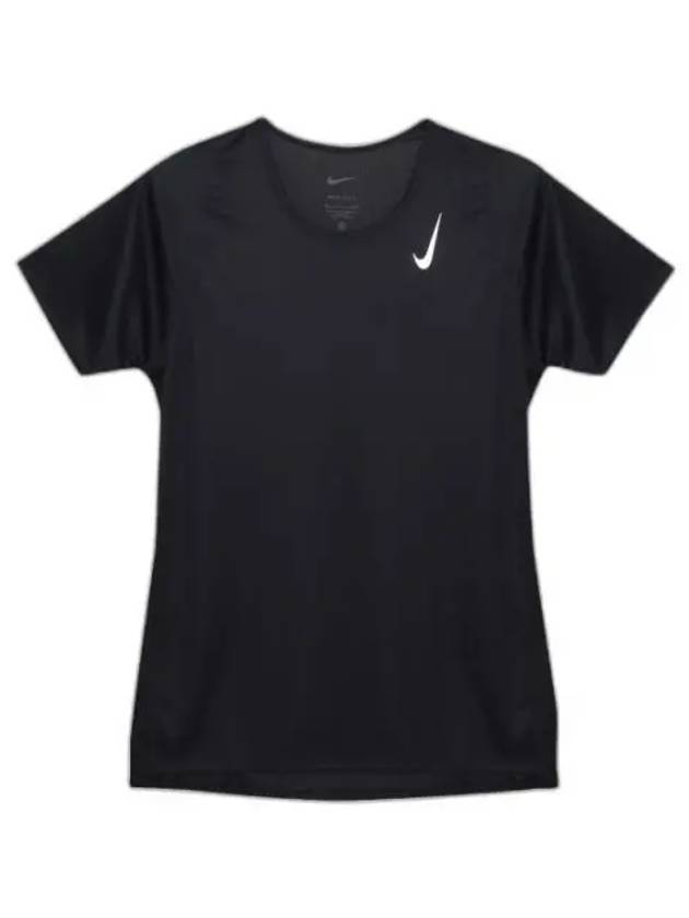 Women's Dri Fit Race Short Sleeve T-Shirt Black - NIKE - BALAAN 1