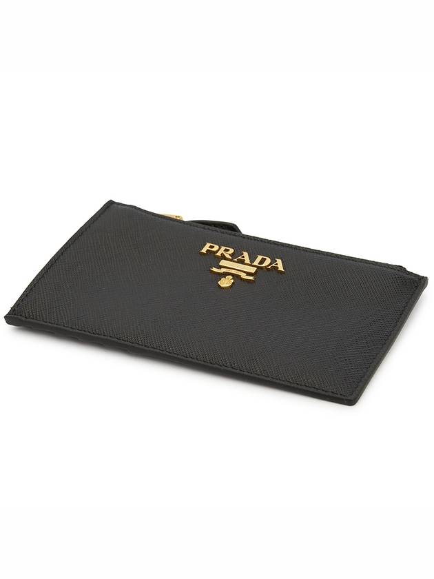 Saffiano Card Wallet Black - PRADA - BALAAN 4