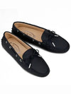 Gommino Suede Driving Shoes Black - TOD'S - BALAAN.