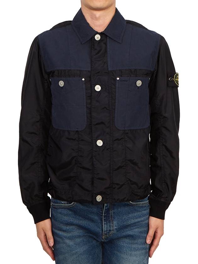 Polyester Tela David Light Jacket Navy - STONE ISLAND - BALAAN 2