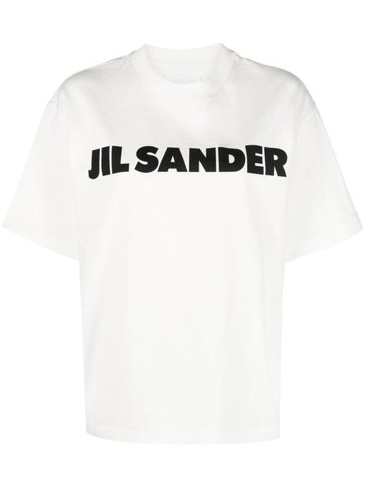 Logo T-Shirt Porcelain - JIL SANDER - BALAAN.