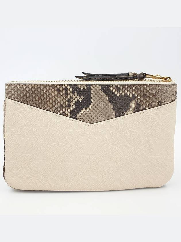 Women s Python Double Zip Pochette - LOUIS VUITTON - BALAAN 8