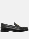 O'Lock Buckle Leather Loafers Black - FENDI - BALAAN 2