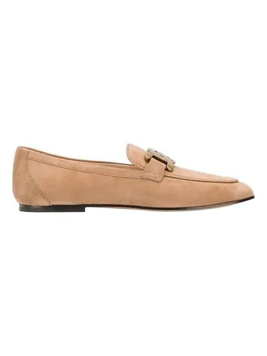 Women's Kate Suede Loafers Beige - TOD'S - BALAAN 1