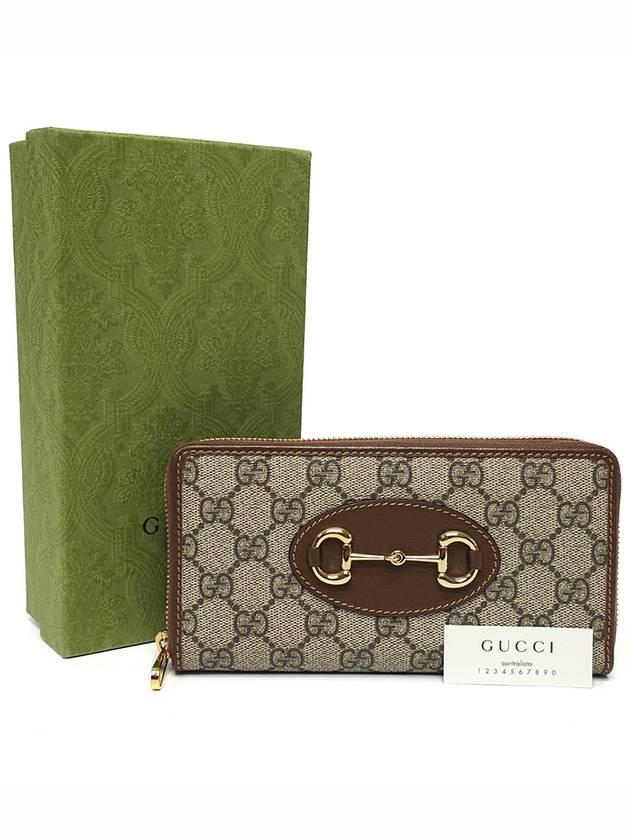 621889 Horsebit 1955 gold zip up long wallet - GUCCI - BALAAN 1