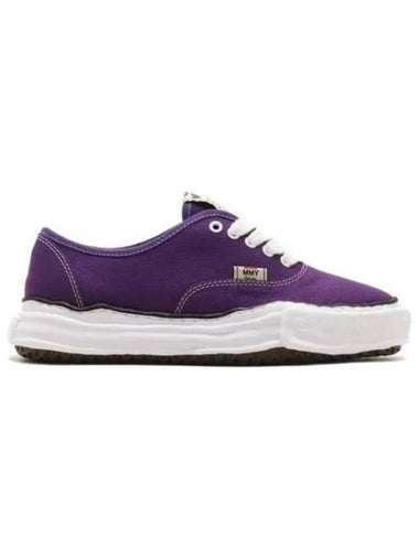 Baker OG Sole Canvas Low Top Sneakers Purple - MIHARA YASUHIRO - BALAAN 1