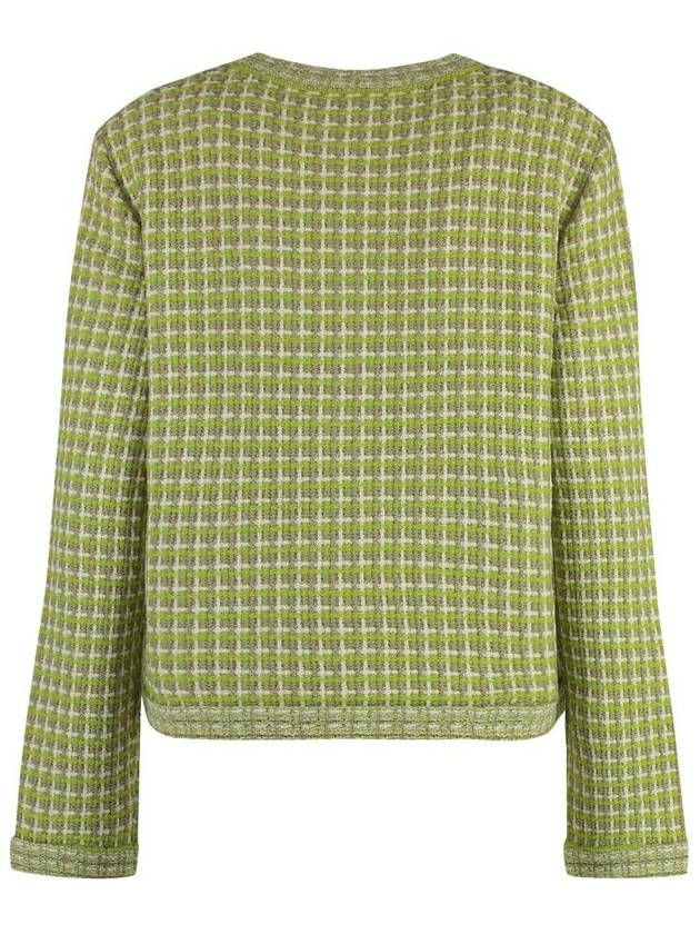 Tory Burch Kendra Jacquard Knit Cardigan - TORY BURCH - BALAAN 2