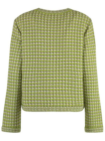 Tory Burch Kendra Jacquard Knit Cardigan - TORY BURCH - BALAAN 2