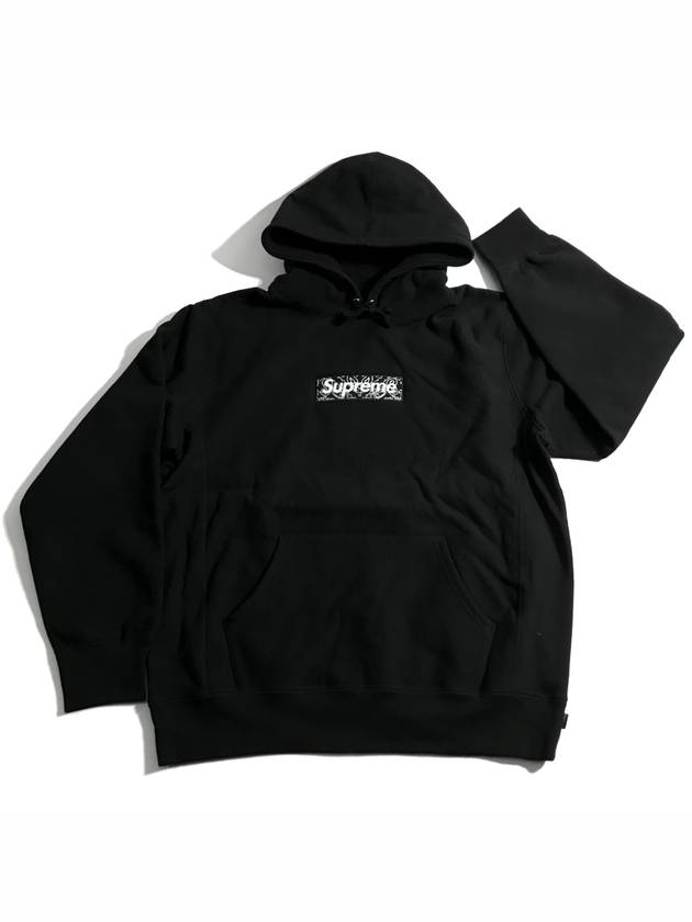 Bandana Box Logo Hooded Sweatshirt Black Bandana Box Logo Hooded Sweatshirt - SUPREME - BALAAN 2