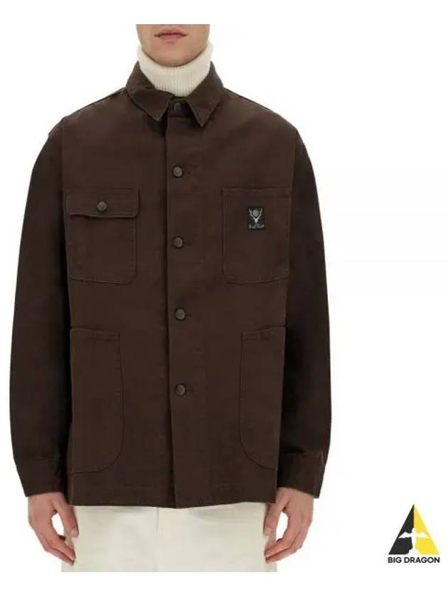 Coverall 11 5oz Cotton Canvas NS750 A Cover Wool Jacket - SOUTH2 WEST8 - BALAAN 1