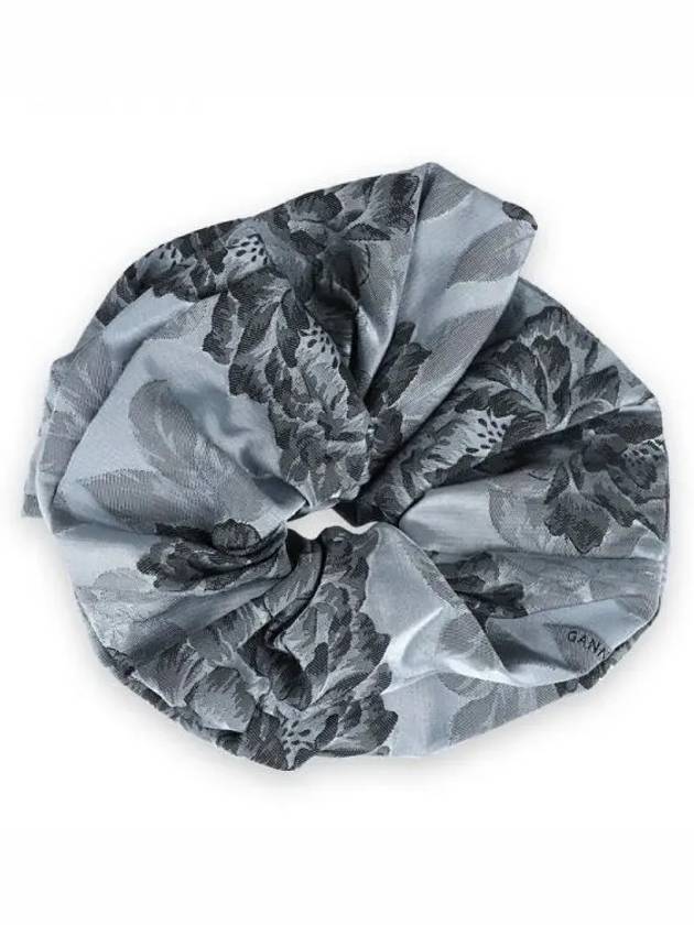 Botanical Jacquard Scrunchie Grey - GANNI - BALAAN 2