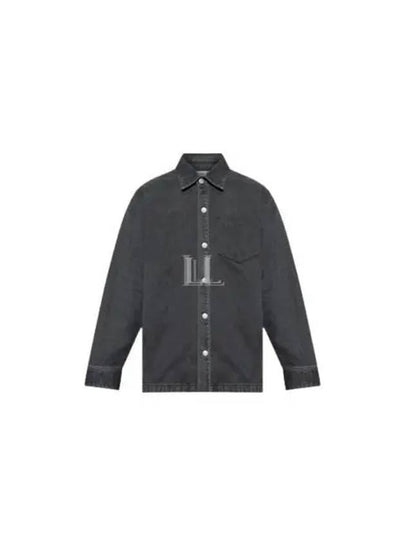 De Coeur Embossed Overshirt Jacket Black - AMI - BALAAN 2