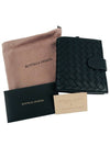 Intrecciato Nappa Half Wallet Black - BOTTEGA VENETA - BALAAN 9