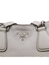 Women s 1BG099 Side Zipper Vitello White Shoulder Bag - PRADA - BALAAN 7