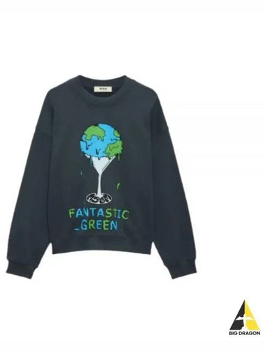 Fantastic Green Sweatshirt 3746MM05 247792 98 - MSGM - BALAAN 1