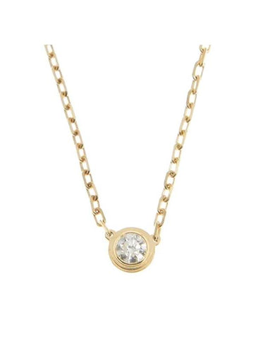 D'amour Necklace Small Model Yellow Gold Diamond - CARTIER - BALAAN 1