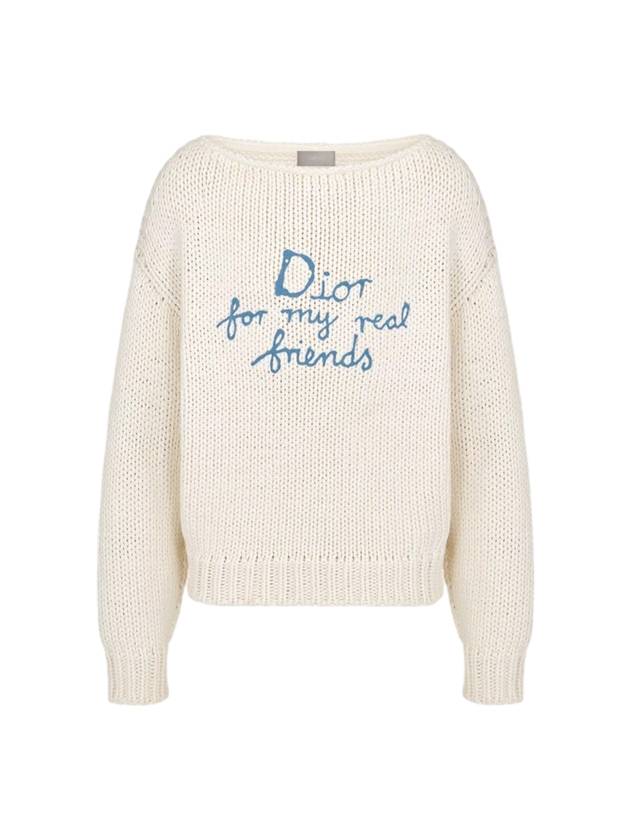 Hylton Nel Cotton Blend Jersey Knit Top White - DIOR - BALAAN 1