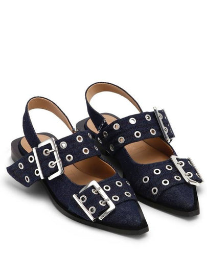 GANNI Flat shoes Blue - GANNI - BALAAN 2