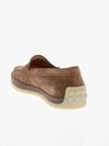 Men's Suede Slip-ons Loafers Brown - TOD'S - BALAAN 5