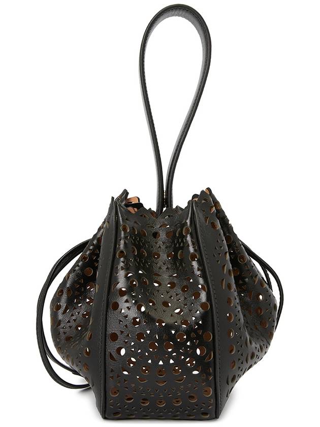 Rose Marie 16 Punching Bucket Bag Black - ALAIA - BALAAN 4