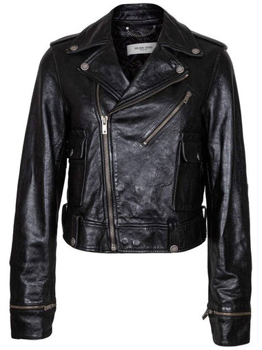 Golden Goose Leather Biker Jacket - GOLDEN GOOSE - BALAAN 1