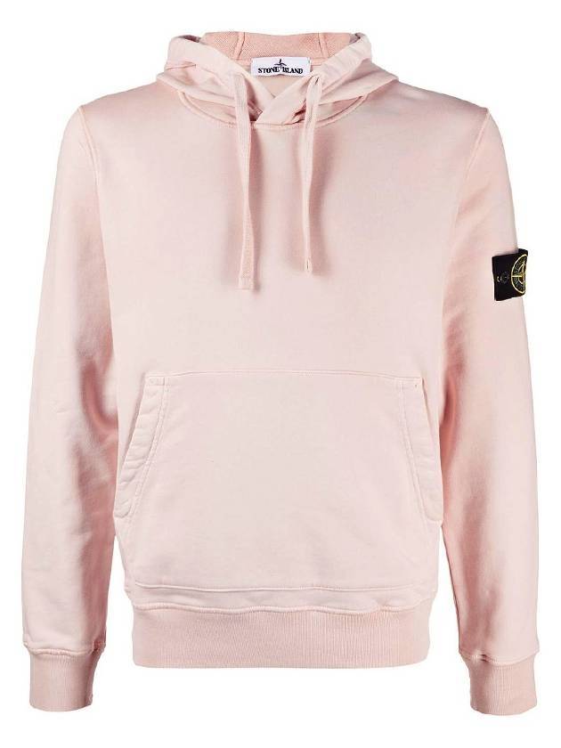 Wappen Patch Cotton Hoodie Pink - STONE ISLAND - BALAAN 1