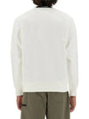 Diagonal Raised Fleece Lens Sweatshirt White - CP COMPANY - BALAAN 4