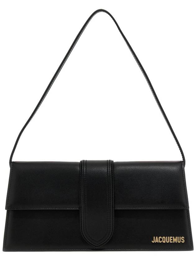 Le Bambino Long Flap Shoulder Bag Black - JACQUEMUS - BALAAN 2