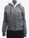 Classic Women's Bunny Hood Zip-up Charcoal MK8601LS - MOOSE KNUCKLES - BALAAN 1