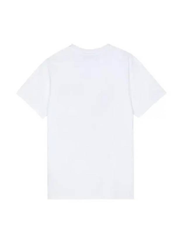 Basic Jersey Banana Relaxed Short Sleeve T-Shirt White - GANNI - BALAAN 3