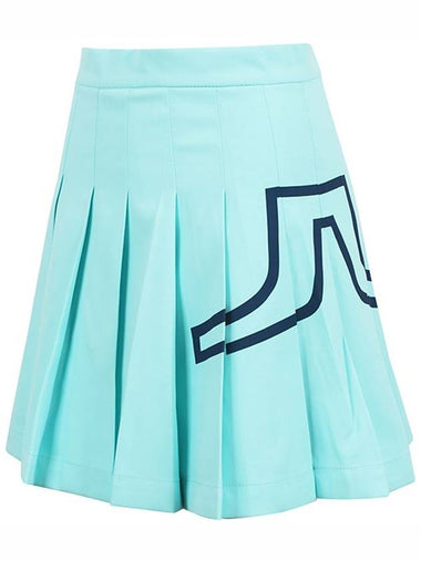 Naomi Pleated Skirt Aruba Blue - J.LINDEBERG - BALAAN 1