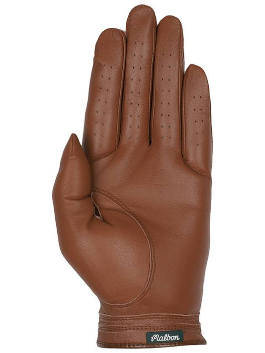 Bucket men s one handed gloves BROWN MAN - MALBON GOLF - BALAAN 2