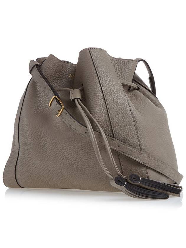 Millie Small Heavy Grain Tote Bag Solid Grey - MULBERRY - BALAAN 4