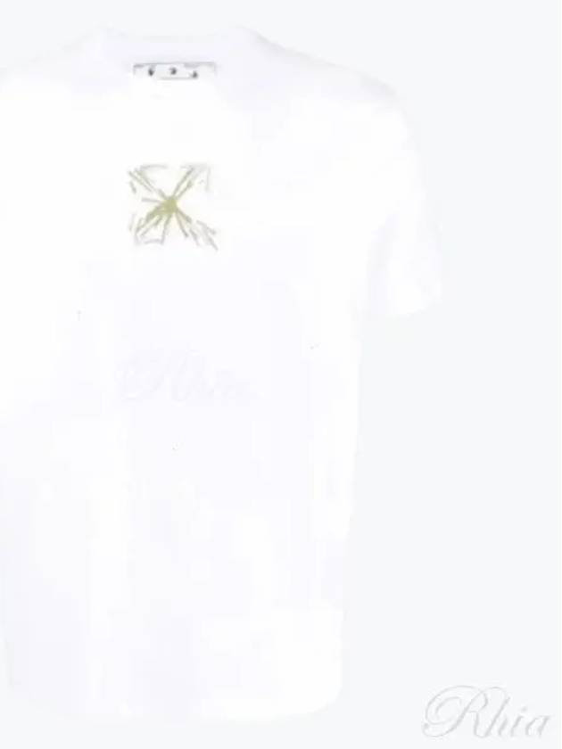 Splash Arrow Slim Short Sleeve T-Shirt White - OFF WHITE - BALAAN 2