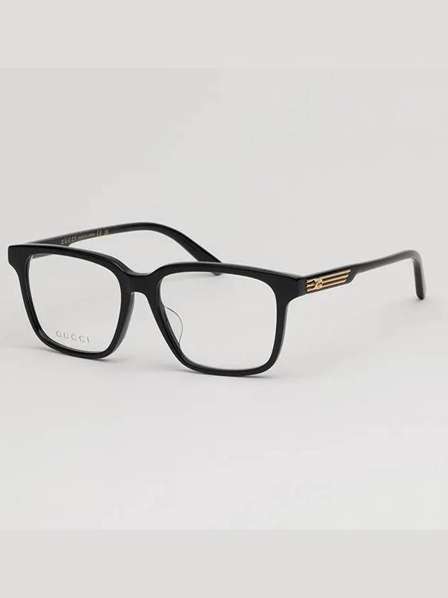 Eyewear GG Logo Square Eyeglasses Black - GUCCI - BALAAN 5